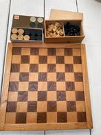 Schaak/dambord &s haakstukken damstenen, Hobby en Vrije tijd, Gezelschapsspellen | Bordspellen, Ophalen of Verzenden, Gebruikt