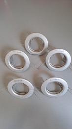 5 Inbouwspot Frames - 12V 20W Max, Gebruikt, Minder dan 30 watt, Halogeen (gloei)lamp, Bipin of Steekvoet