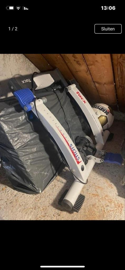 Tacx Sirius Fietstrainer - Zo Goed Als Nieuw, Sport en Fitness, Fitnessapparatuur, Zo goed als nieuw, Hometrainer, Benen, Metaal