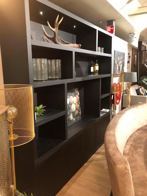 Luxe vakkenkast boekenkast wandkast Marque: SHOWMODEL ACTIE, Huis en Inrichting, Kasten | Wandmeubels, Nieuw, 200 cm of meer, 200 tot 250 cm