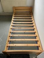 Eenpersoonsbedframe hout, Huis en Inrichting, Slaapkamer | Bedden, Ophalen, Gebruikt, 90 cm, Eenpersoons