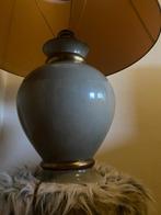Vintage Lamp met Gouden Rand, Zo goed als nieuw, Ophalen, 75 cm of meer, Vintage retro