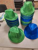 Hoedjes Blauw en Groen  leuk voor Carnavalsgroep, Ophalen of Verzenden, Zo goed als nieuw, Carnaval