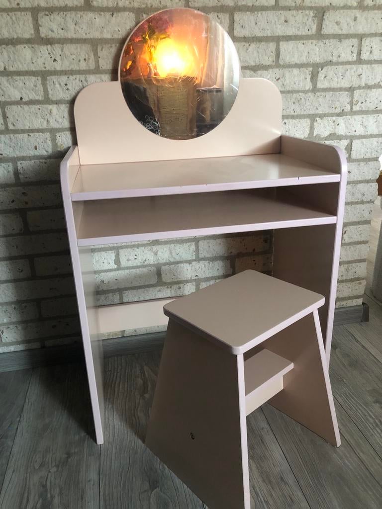 Kaptafel met kruk voor kinderen, Ophalen, Gebruikt, Tafel(s) en Stoel(en)
