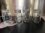 4 weckglazen - voorraadpotten van 1,5 liter per stuk, Huis en Inrichting, Ophalen, Zo goed als nieuw, Glas, Pot, Bus of Blik