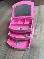 Sieradendoosje, Ophalen, Roze, Hardcase, Zo goed als nieuw