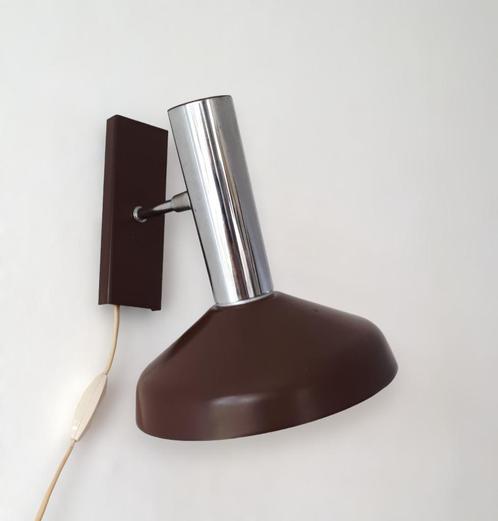 Vintage design verstelbare wandlamp, Lakro Amstelveen, 1960s, Huis en Inrichting, Lampen | Wandlampen, Gebruikt, Metaal, Ophalen of Verzenden