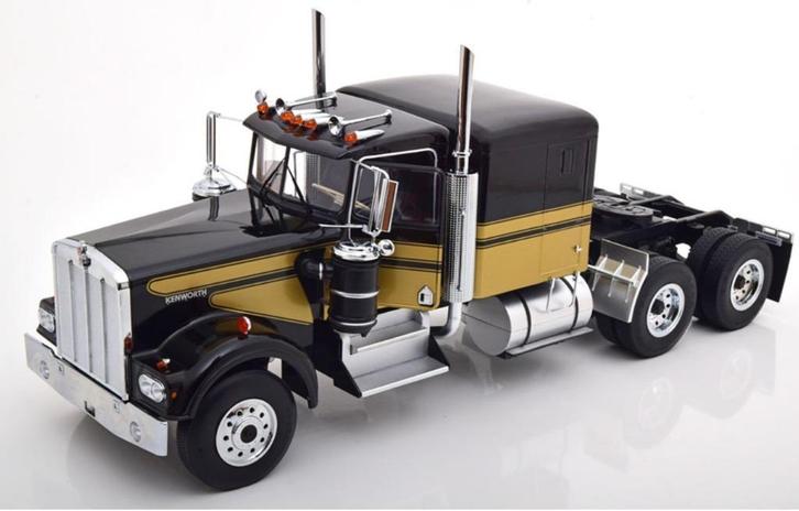 1:18 Kenworth W900 - Zwart/Goud - Smokey And The Bandit Film, Hobby en Vrije tijd, Modelauto's | 1:18, Nieuw, Auto, Overige merken