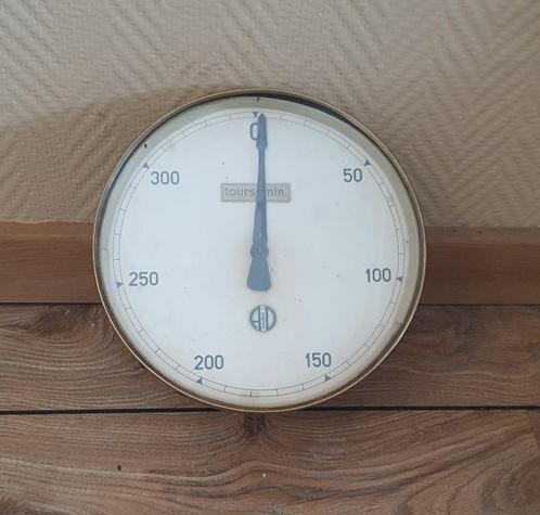 Grote vintage toeren meter uit Frankrijk, Antiek en Kunst, Antiek | Gereedschap en Instrumenten, Ophalen of Verzenden