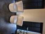 Leren stoelen, Ophalen of Verzenden, Gebruikt, Wit, Twee