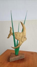 vintage decoratie vis, art deco beeldje retro jaren 30-50, Ophalen of Verzenden, Huis en Inrichting