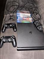 PS4 met 2 controllers en 4 games, Spelcomputers en Games, Spelcomputers | Sony PlayStation 4, Ophalen, Met 2 controllers, Original