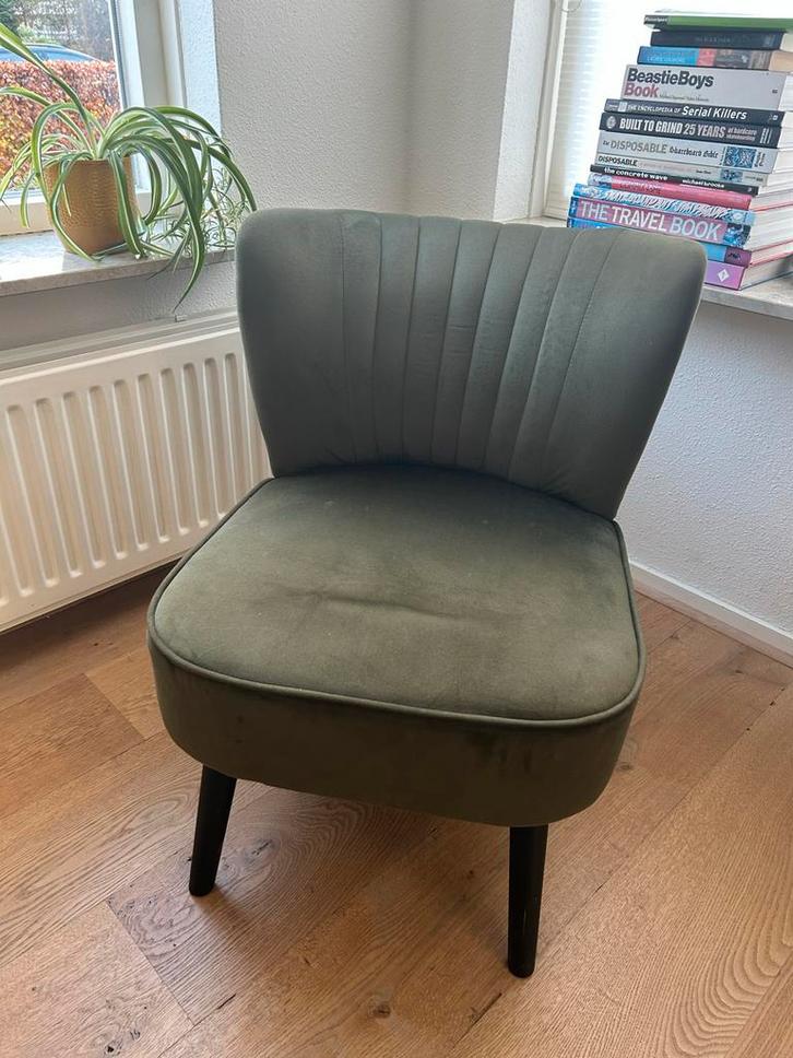 Groene Fauteuil - Stijlvol en Comfortabel, Antiek en Kunst, Antiek | Meubels | Stoelen en Banken, Ophalen of Verzenden