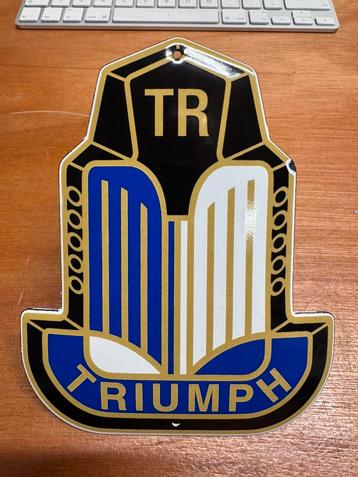 Triumph TR | Emaille Bordje beschikbaar voor biedingen