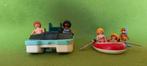 Playmobil Waterfiets – 9424 + rubberboot met toeristen -5439, Ophalen of Verzenden, Zo goed als nieuw, Complete set