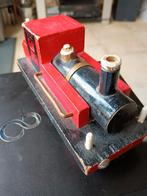 Houten stoomlocomotief, Antiek en Kunst, Antiek | Speelgoed, Ophalen of Verzenden