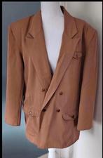Camel kleur colbert met leuke details - maat L, Ophalen of Verzenden, Zo goed als nieuw, Bruin