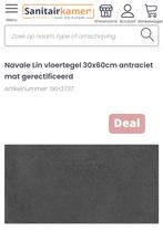 4,14M2 vloertegels, lijmpoeder en voeg poeder., Ophalen, 60 cm of meer, Keramiek, Nieuw