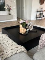 Zwarte Eiken Salontafel, Ophalen, Gebruikt, Eikenhout, Minder dan 50 cm