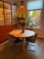 Zuiver Ridge Rib Stoelen Taupe (4 stuks), Ophalen, Bruin, Zo goed als nieuw, Metaal