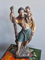 Houten beeld van Christoffel met kind, Ophalen of Verzenden