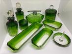 Toilet set, Val Saint Lambert. 9-delig. Art Deco., Antiek en Kunst, Verzenden