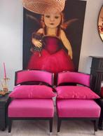 2 stuks exclusieve fauteuils fuchsia, Antiek en Kunst, Ophalen