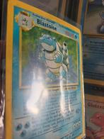 Blastoise Base Set Pokemon Kaart - Beschadigd, Ophalen of Verzenden, Gebruikt, Losse kaart