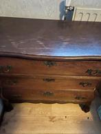 Antieke houten commode met 3 lades, Ophalen