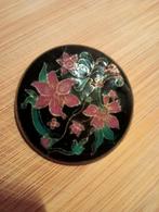 Antieke broche fuhrmann Swiss made 48mm emaille, Sieraden, Tassen en Uiterlijk, Antieke sieraden, Ophalen of Verzenden, Overige materialen