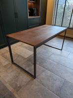 Eettafel met eiken blad, op maat gemaakte poot, 160*80, Huis en Inrichting, Tafels | Eettafels, Ophalen, Gebruikt, Eikenhout, 50 tot 100 cm