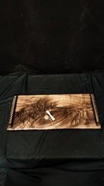 Luxe charcuterie serveerplank #4 (figured walnut). Design!, MrJD-WoodWorks, Info@mrjd-woodworks.com, Nieuw, Ophalen of Verzenden