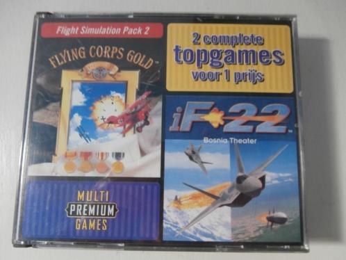 Pc spel flight simulation if22 flying corps gold computer, Spelcomputers en Games, Games | Pc, Gebruikt, Racen en Vliegen, 1 speler