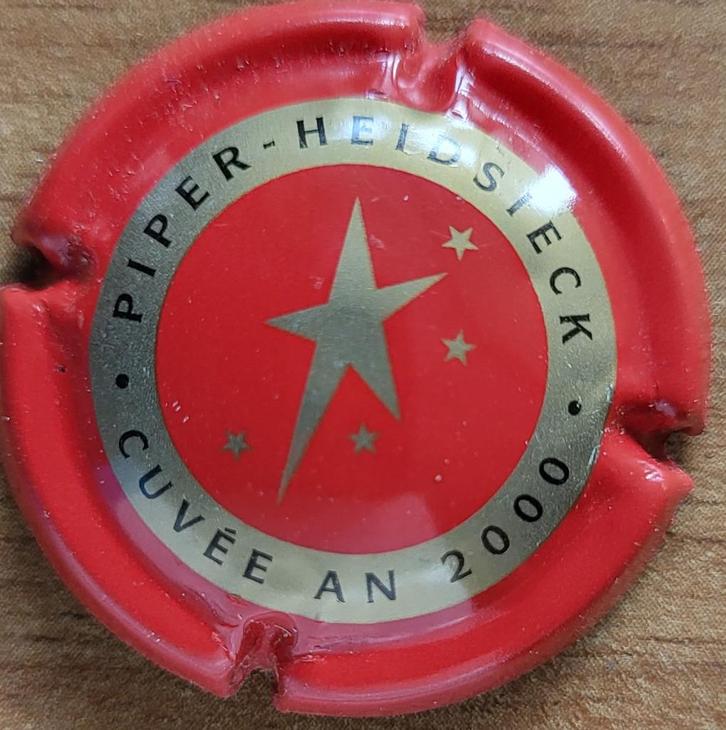 Champagnecapsule PIPER-HEIDSIECK Cuvée jaar 2000 nr.118, Verzamelen, Wijnen, Nieuw, Champagne, Frankrijk, Ophalen of Verzenden
