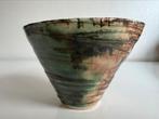 Vintage Keramiek Bloempot Schaal Groen Druipglazuur Jaren 60, Antiek en Kunst, Antiek | Keramiek en Aardewerk, Ophalen of Verzenden