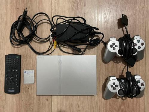 Playstation 2 with 8Mb card,14 games,2 controlers,DVD remote, Spelcomputers en Games, Spelcomputers | Sony PlayStation 2, Zo goed als nieuw