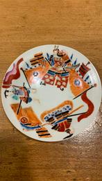 Japans porselein bordje met samurai Meiji periode, Ophalen of Verzenden