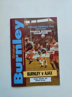 Burnley FC - AJAX Officieel programma 19-5-1992, Verzenden, Zo goed als nieuw, Ajax