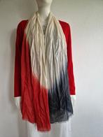 Kyra & Ko shawl. Rood/grijs & crème., Nijmegen, Verhip-vintage.nl, Ophalen of Verzenden, Zo goed als nieuw