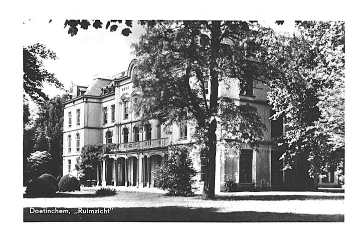 975819 Doetinchem Ruimzicht Gld 1952 Gelopen met postzegel, Verzamelen, Ansichtkaarten | Nederland, Gelopen, Gelderland, 1940 tot 1960