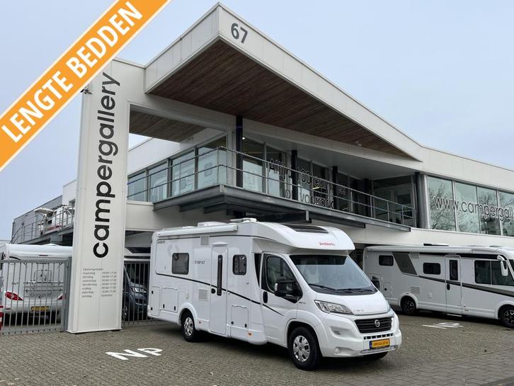 Dethleffs Trend T 7017 ENKELE BEDDEN+HEFBED DAKAIRO CAMERA, Caravans en Kamperen, Campers, Bedrijf, tot en met 4, Half-integraal