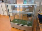 Vitrinekast, Huis en Inrichting, Kersenhout, 100 tot 150 cm, Ophalen of Verzenden, Zo goed als nieuw