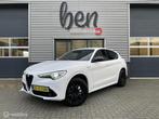 Alfa Romeo Stelvio 2.0 T AWD Veloce BOMVOLL!, Auto's, Alfa Romeo, Euro 6, 4 cilinders, Wit, Bedrijf