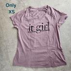 Only Sportshirt - fIt Girl - Maat XS, Kleding | Dames, T-shirts, Only, Paars, Ophalen of Verzenden, Zo goed als nieuw