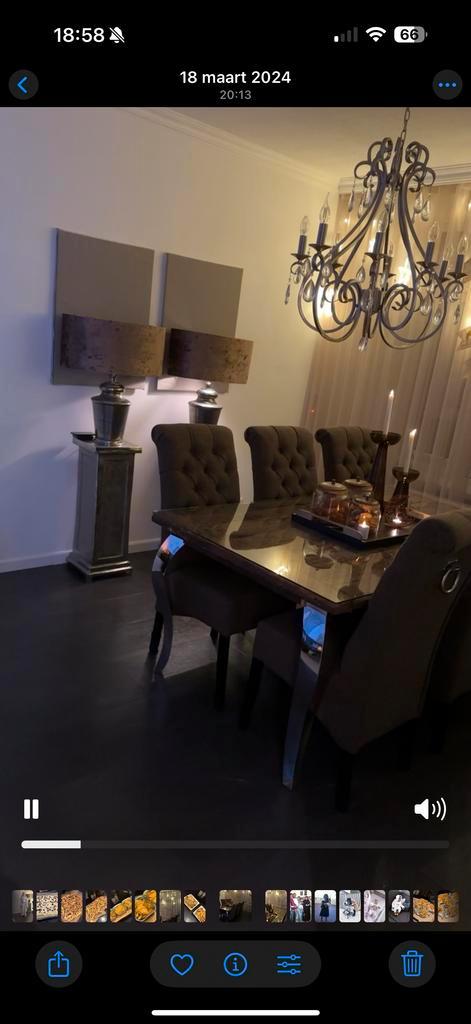 Richmond Zuilen - Ruw Nikkel, Huis en Inrichting, Complete eetkamers, Zo goed als nieuw, Ophalen of Verzenden