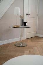 Glazen bijzettafel, Minder dan 55 cm, Rond, Ophalen, 45 tot 60 cm