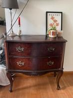 Barok stijl vintage bruine commode/ladekast/dressoir, Ophalen, Gebruikt, Minder dan 150 cm, Minder dan 100 cm