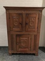 Boeren houten kast (128 x 90 x 38 cm) HXBXD, Antiek en Kunst, Ophalen