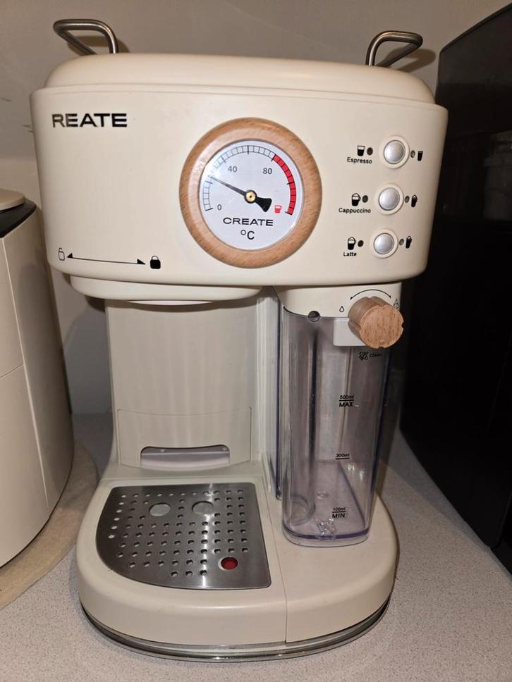 Create Thera Retro Pro Espressomachine, Witgoed en Apparatuur, Koffiezetapparaten, Gebruikt, Gemalen koffie, Espresso apparaat