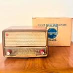 ZELDZAME BUIZENRADIO PHILIPS BI250A MET ORIGINELE DOOS RADIO, Verzenden